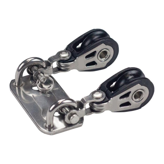 Block plate with 20mm ball bearing blocks for Laser®