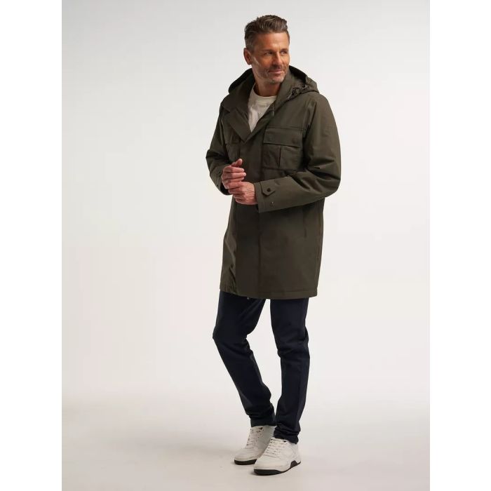 Pelle P Gelu Insulated Herren Mantel – Ridge Green