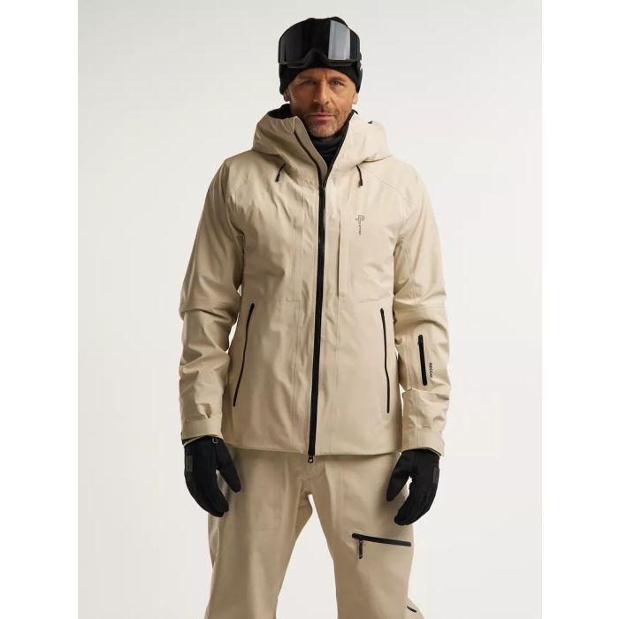 Pelle P Notch Herren Skijacke – Light Beige Oak