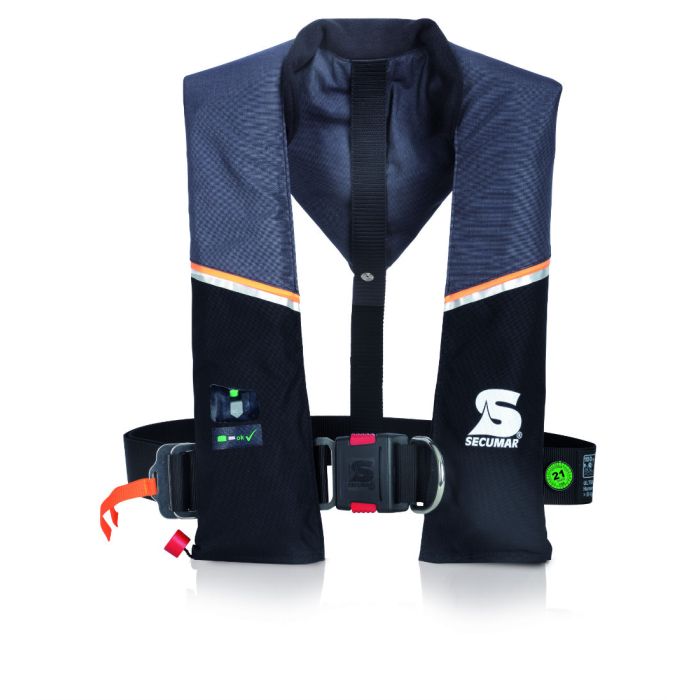 SECUMAR Ultra 170N Automatik-Rettungsweste mit Harness – Navy