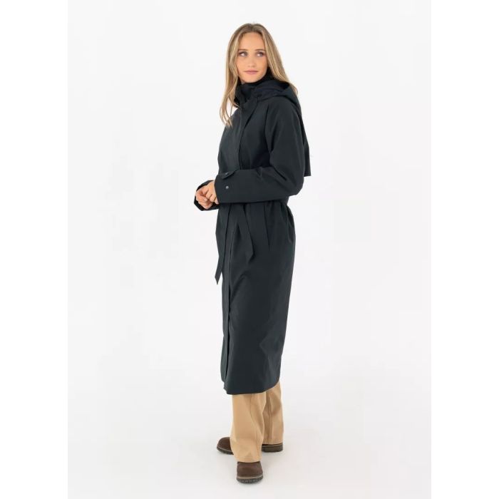 Pelle P Gelu Insulated Damen Coat – Dark Navy Blue