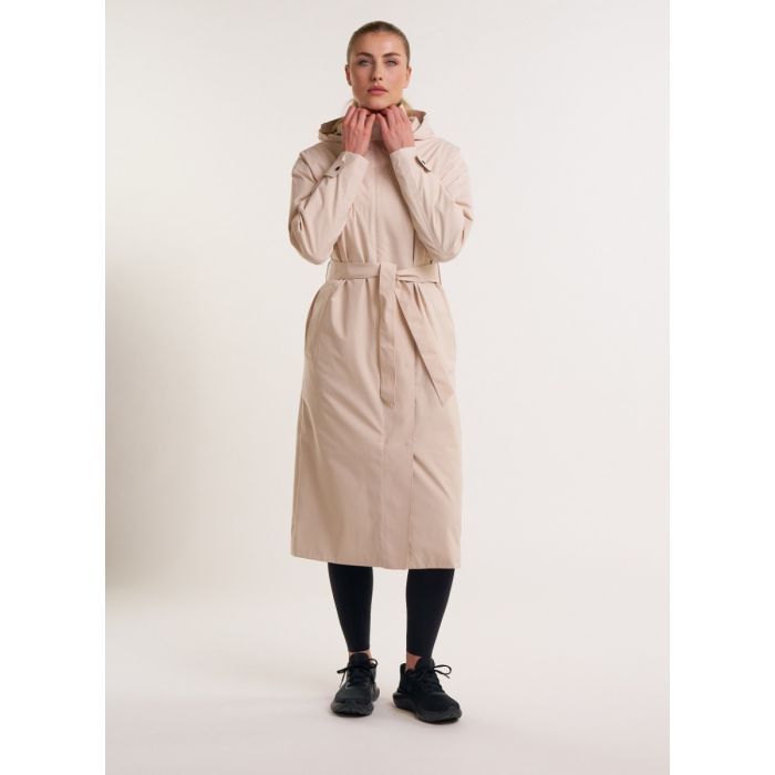 Pelle P Gelu Insulated Damen Coat – Champagne