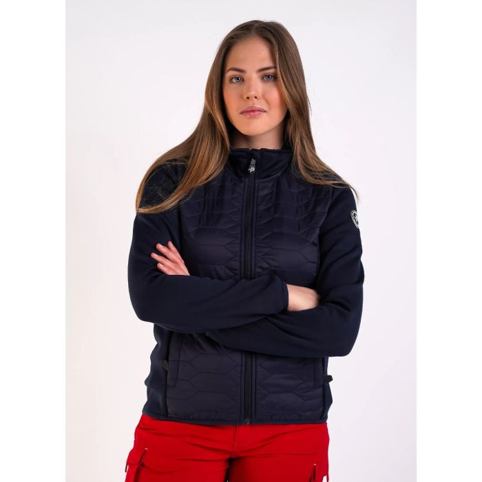 Pelle P Damen Levo Quilted Zip – Dark Navy Blue