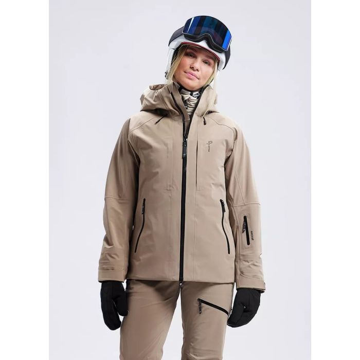 Pelle P Notch Damen Skijacke – Toffee