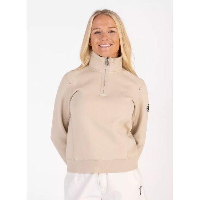Pelle Petterson P-Half Zip Sweater Damen – Light Beige Oak
