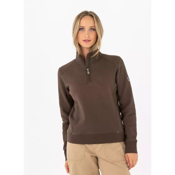 Pelle Petterson P-Half Zip Sweater Damen – Carob Brown